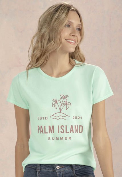 Camiseta Mujer Verde Menta Rutta 96413