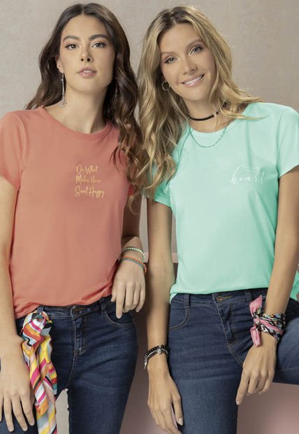 Camiseta Mujer Mandarina Rutta 89092