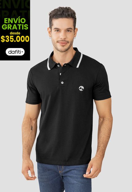 Polo Hombre Negro Rutta 104680