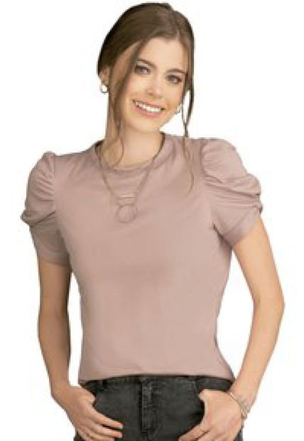 Camiseta Para Mujer Rutta -Rosado Malva