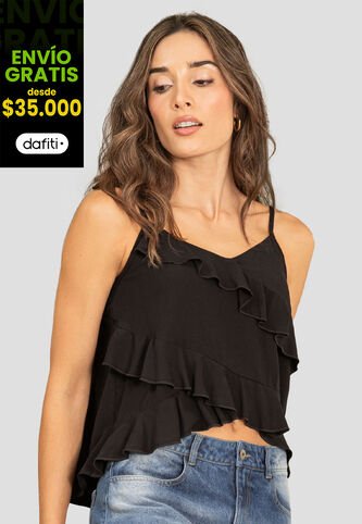 Blusa Mujer Negro Rutta 110123 Rutta