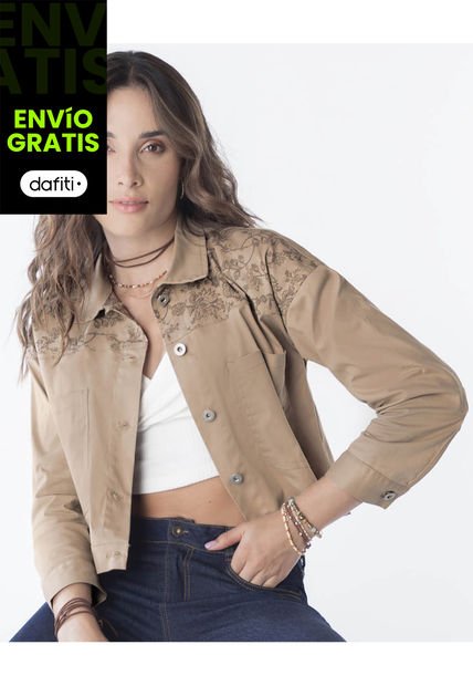 Chaqueta Mujer Beige Rutta 9754