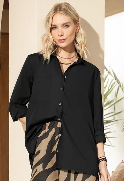 Camisa Mujer Negro Rutta 31537