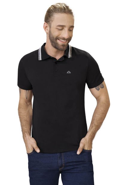 Polo Hombre Negro Rutta 88176