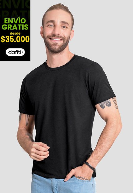 Camiseta Hombre Negro Rutta 103709