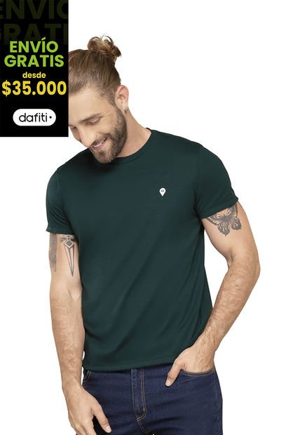 Camiseta Hombre Verde Rutta 89370