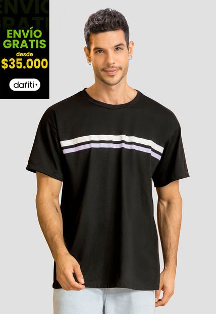 Camiseta Hombre Negro Rutta 103327