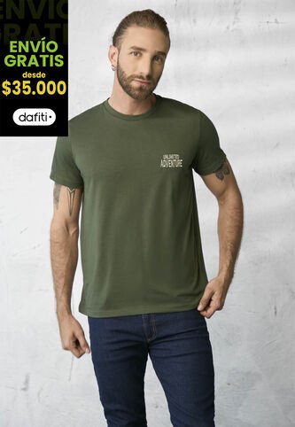 Camiseta Hombre Verde Militar Rutta 1855 Rutta