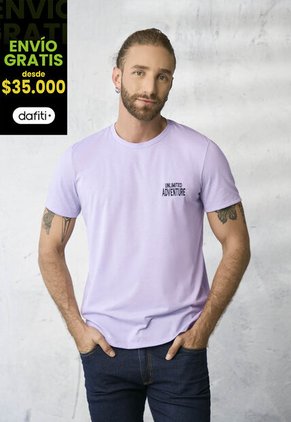 Camiseta Hombre Lila Rutta 1855