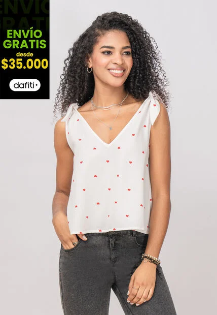 Blusa Mujer Blanco Rutta 104718