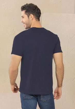 Camiseta Hombre Azul Rutta 1855
