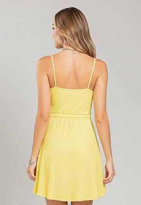 Vestido Corto Mujer Amarillo Pastel Rutta 107383