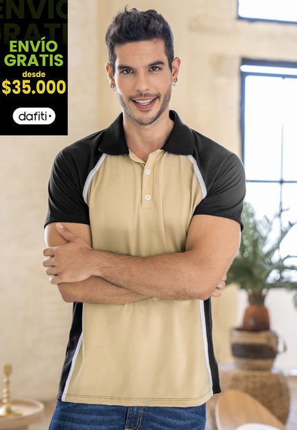 Polo Hombre Negro Rutta 100116