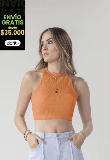 Crop Top Mujer Naranja Rutta 92720