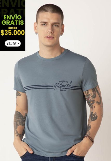 Camiseta Azul Acero Rutta 07636