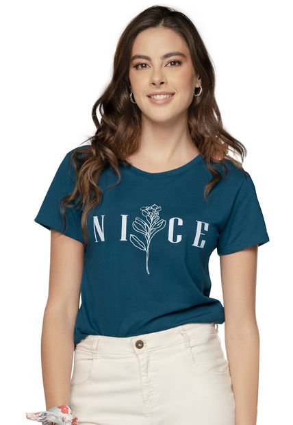 Camiseta Mujer Azul 88416