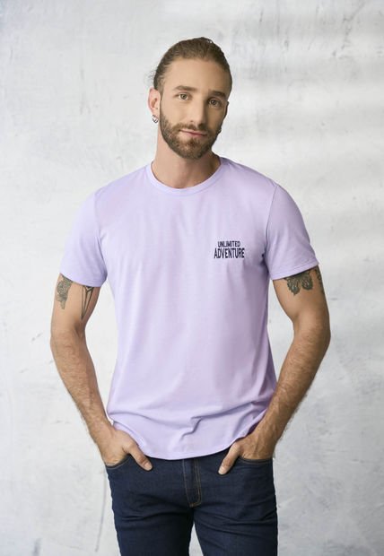 Camiseta Hombre Lila Rutta 1855