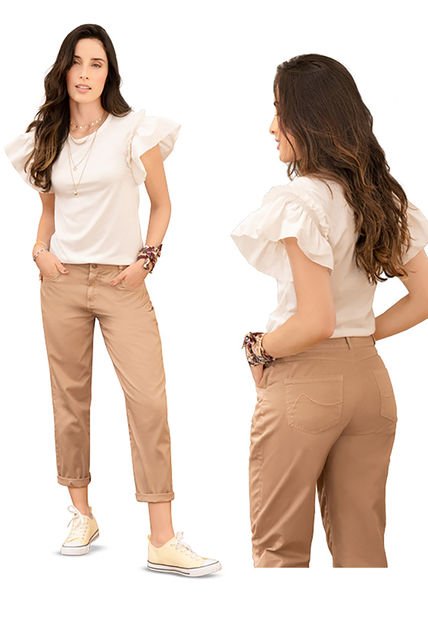 Camiseta Mujer Marfil Rutta 78349