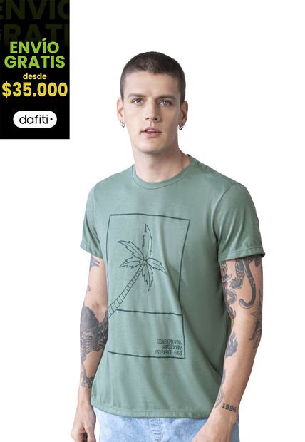 Camiseta Hombre Musgo Rutta 5300