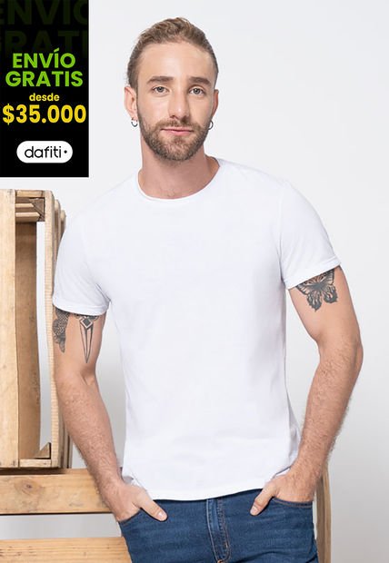 Camiseta Hombre Blanco Rutta 4289