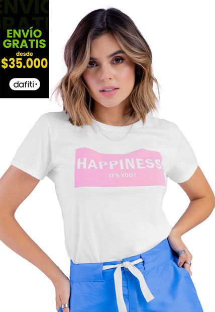 Camiseta Mujer Marfil Rutta 3928