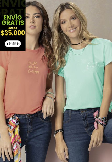 Camiseta Mujer Mandarina Rutta 89092