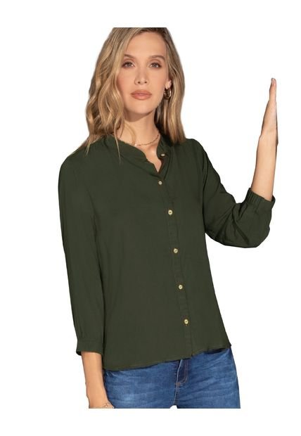 Camisa Para Mujer Verde Rutta