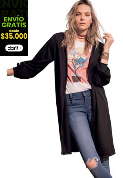 Kimono Para Mujer Rutta -Negro