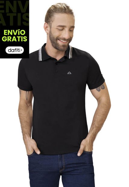 Polo Hombre Negro Rutta 88176