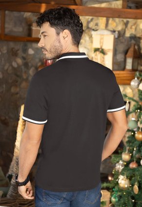 Polo Hombre Negro Rutta 89617