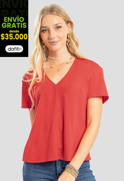 Camiseta Mujer Rojo Rutta 107387