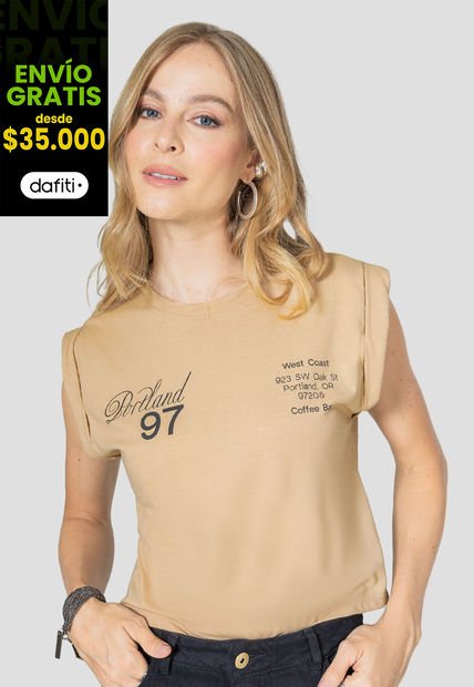 Camiseta Mujer Caramelo Rutta 106116