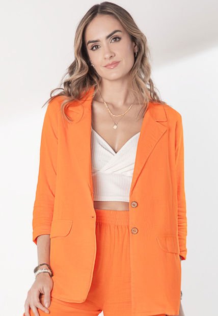 Blazer Mujer Naranja Rutta 5450