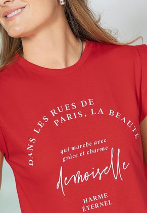 Camiseta Mujer Rojo Rutta 106114