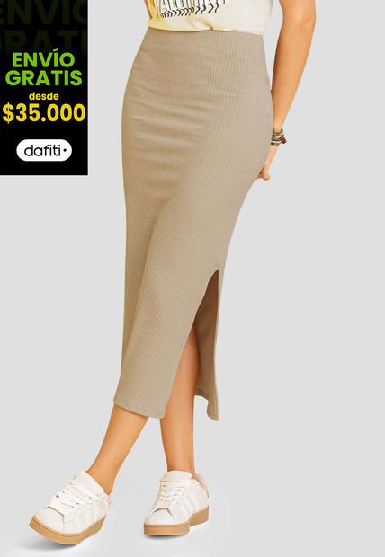 Falda Larga Mujer Latte Rutta 79567
