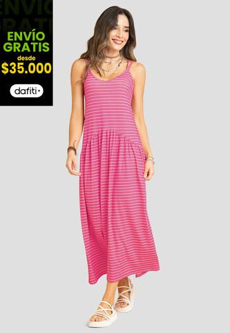 Vestido Largo Mujer Estampado Rutta 107955 Rutta