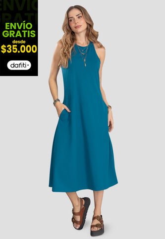 Vestido Corto Mujer Azul Rutta 105255 Rutta