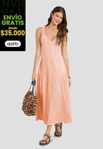 Vestido Largo Mujer Rosa Rutta 104682 Rutta