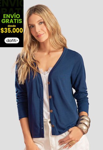 Cardigan Mujer Azul Profundo Rutta 104779 Rutta