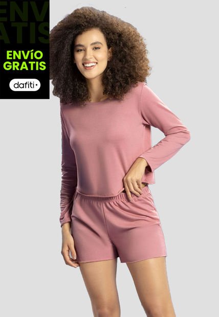 Conjunto Mujer Palo De Rosa Oscuro Rutta 89622