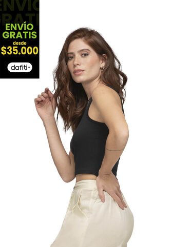 Crop Top Mujer Negro Rutta 78053 Rutta