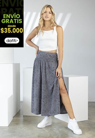 Falda Larga Mujer Multicolor Rutta 6054 Rutta