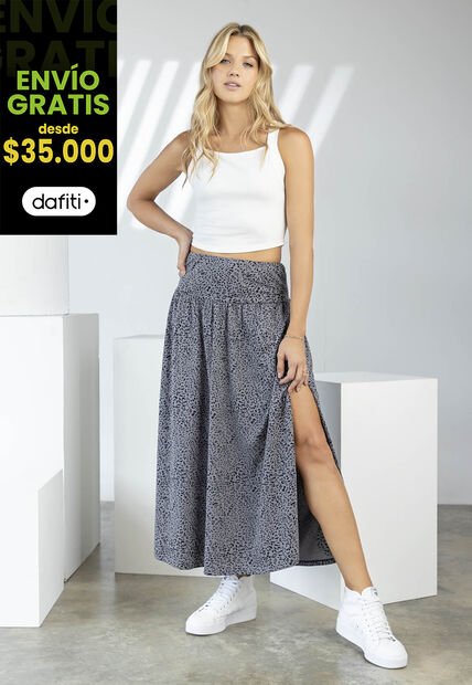 Falda Larga Mujer Multicolor Rutta 6054