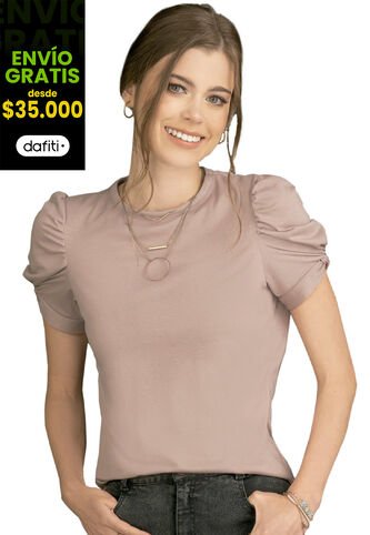 Camiseta Para Mujer Rosado Malva Rutta Rutta