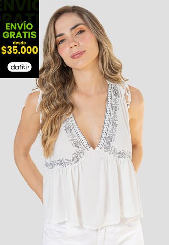 Blusa Mujer Crudo Rutta 110706 Rutta