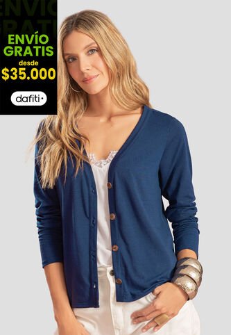 Cardigan Mujer Azul Profundo Rutta 104779 Rutta