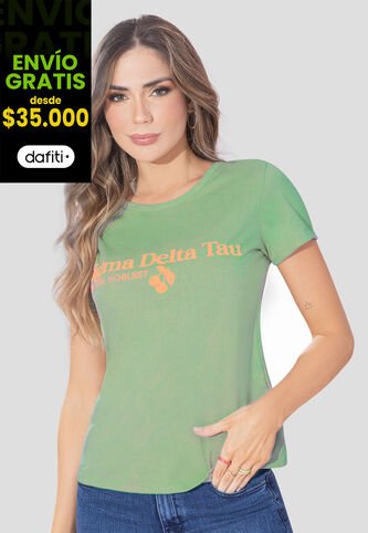 Camiseta Mujer Verde Matcha Rutta 108006 Rutta