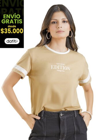 Camiseta Mujer Caramelo Rutta 102886 Rutta