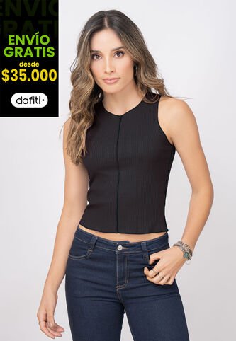 Camiseta Mujer Negro Rutta 7714 Rutta