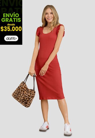 Vestido Corto Mujer Rojo Rutta 104477 Rutta